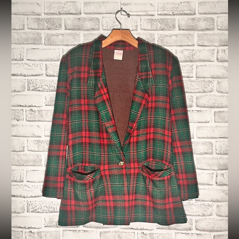 Vintage Graff Californiawear Blazer Jacket - Plaid
